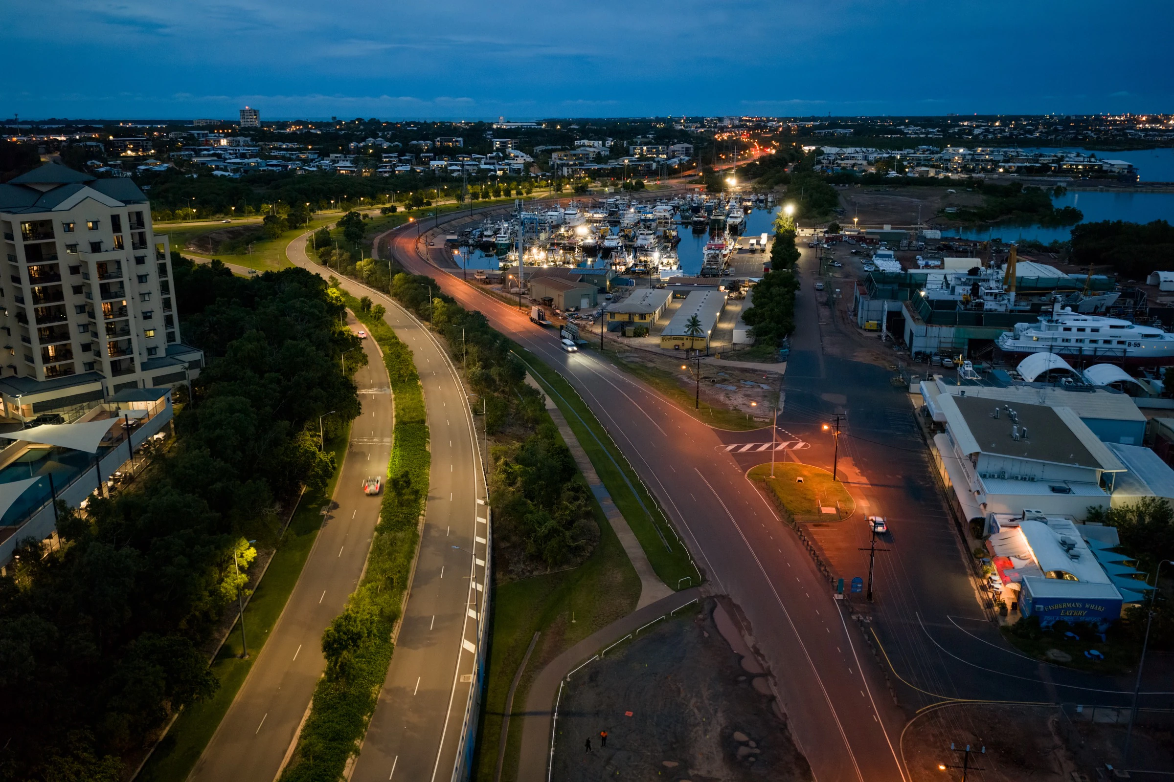 Aerial drone photography in Darwin